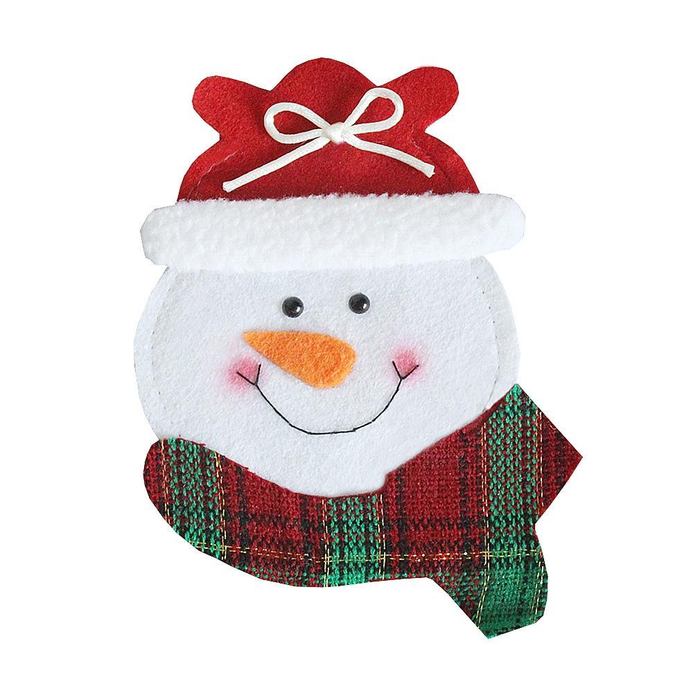 Merry Christmas Snowman Cutlery Bag