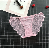 Lace Back Panties with Floral Details