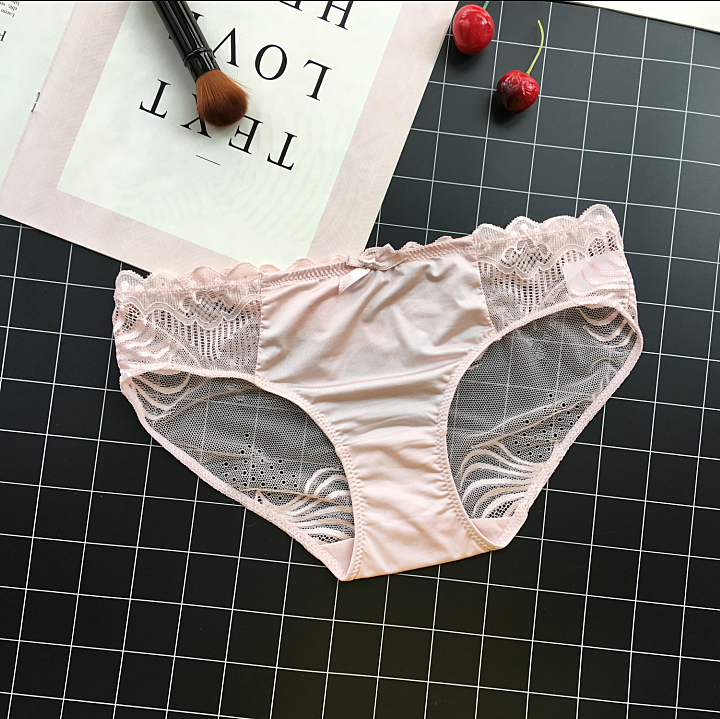 Lacy Mesh back panties with Frilly Waistband