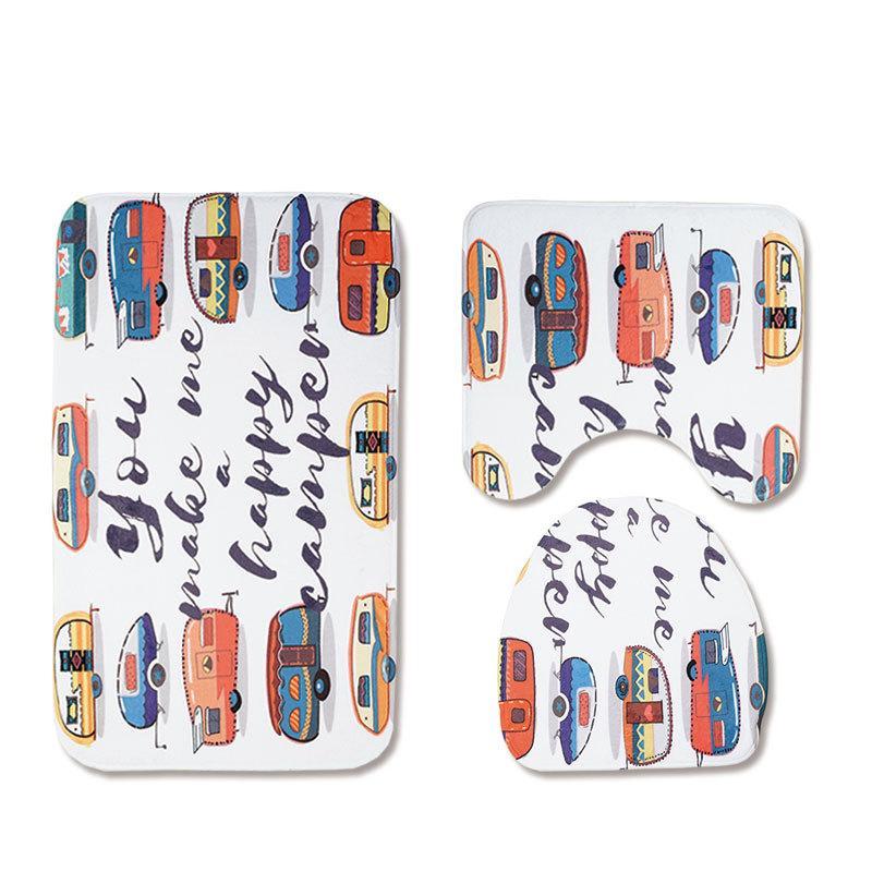 On the Road Happy Camper Bath Mat-621-0027-S1-Theone Apparel