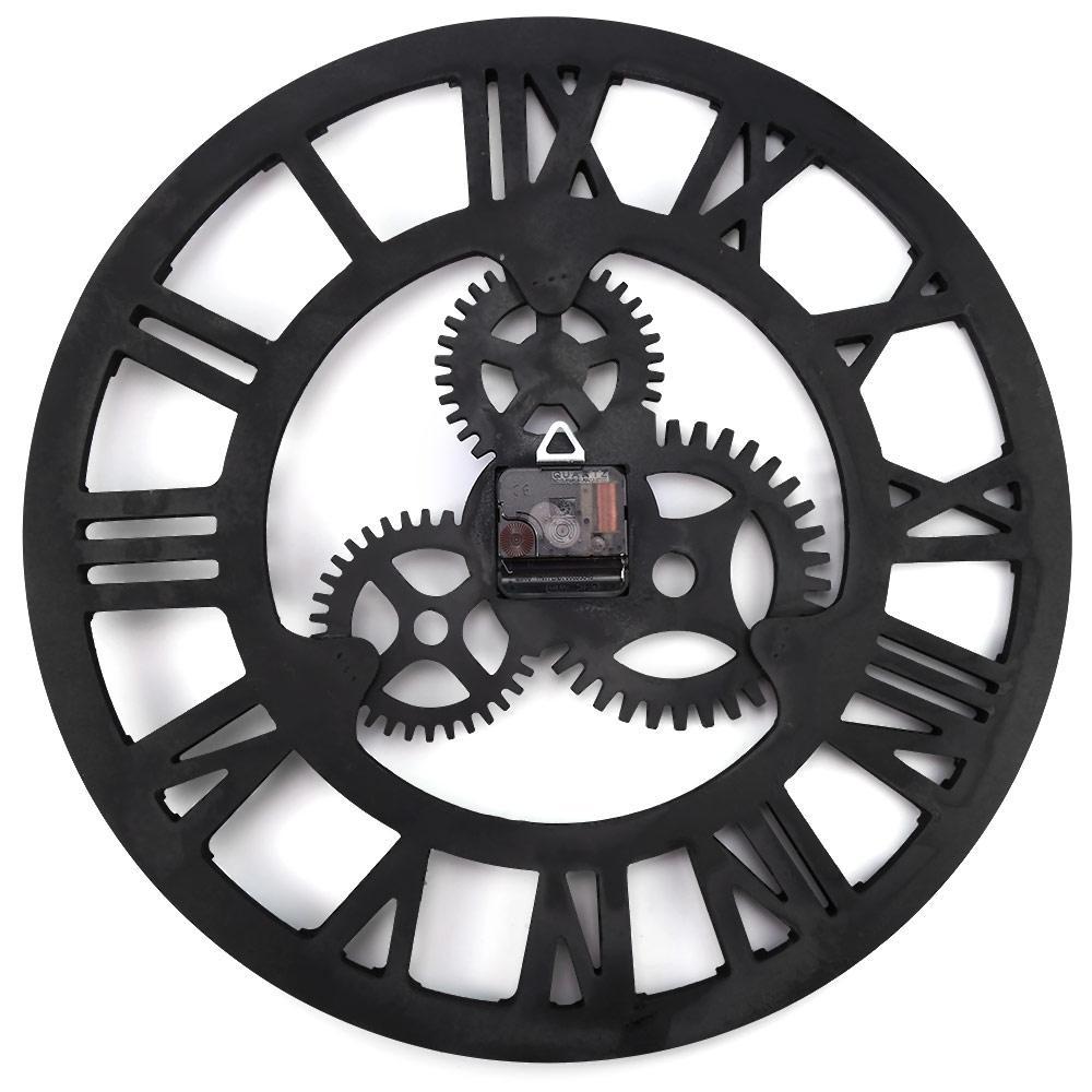 Oversized 3D Gear Design Wall Clock