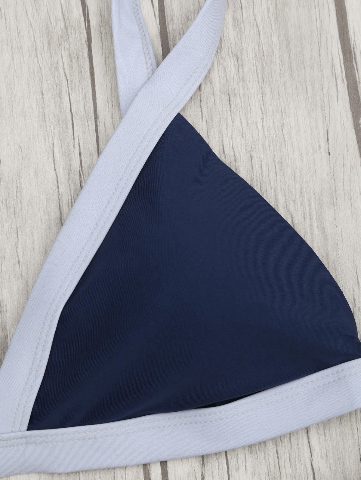 Padded Color Block Bikini Set