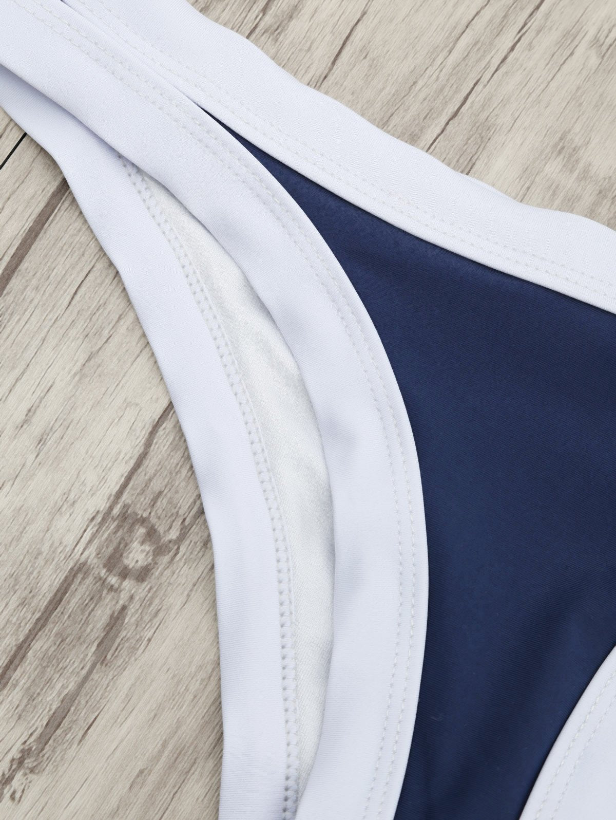 Padded Color Block Bikini Set