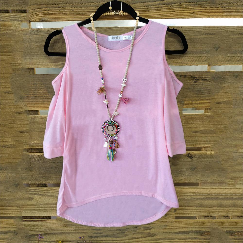 Peekaboo Cold Shoulder Sweater Top-Pink-Theone Apparel