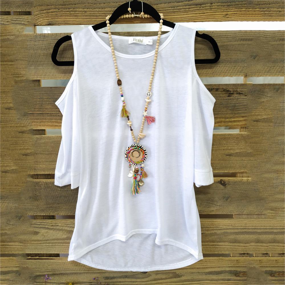 Peekaboo Cold Shoulder Sweater Top-White-Theone Apparel