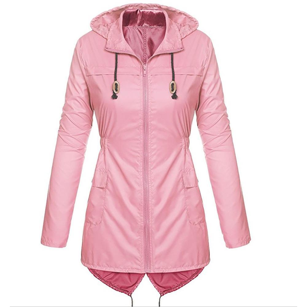 Chaqueta impermeable con cremallera completa