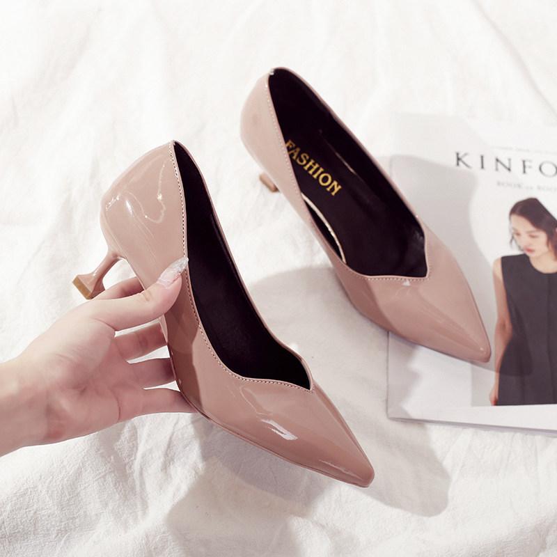 Square Statement Heel Kitten Pumps