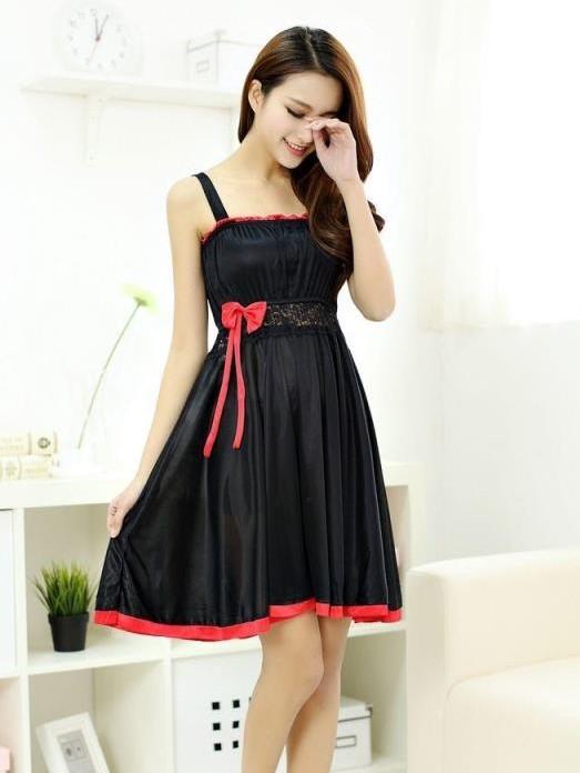 Pleated Mini Dress with Lace - Theone Apparel