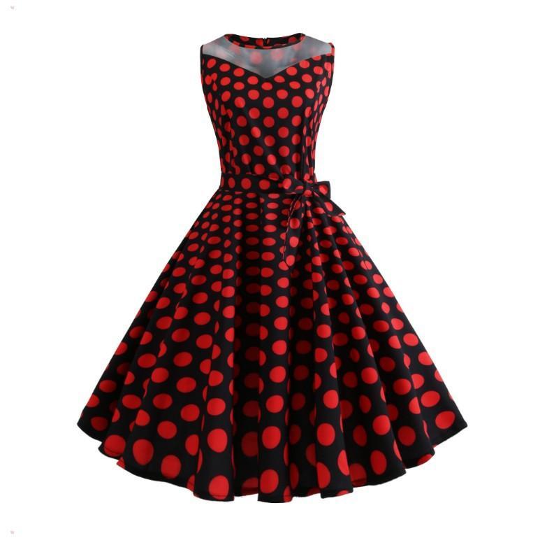 Robe imprimée à pois