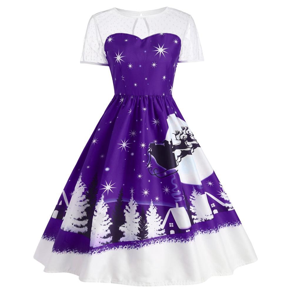 Vestido de Natal vintage do Papai Noel