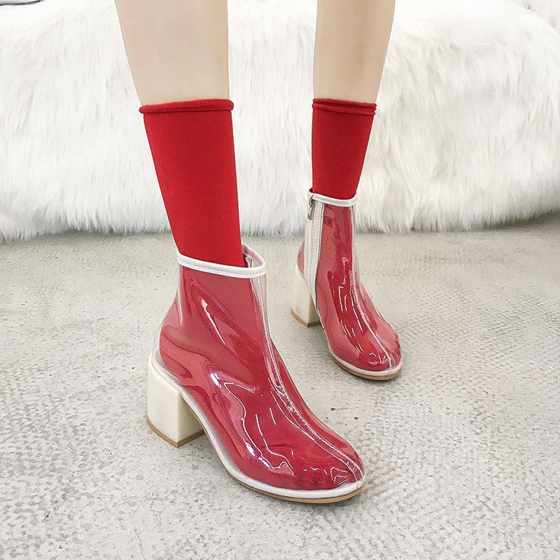 Transparant Clear View Fashion Boots