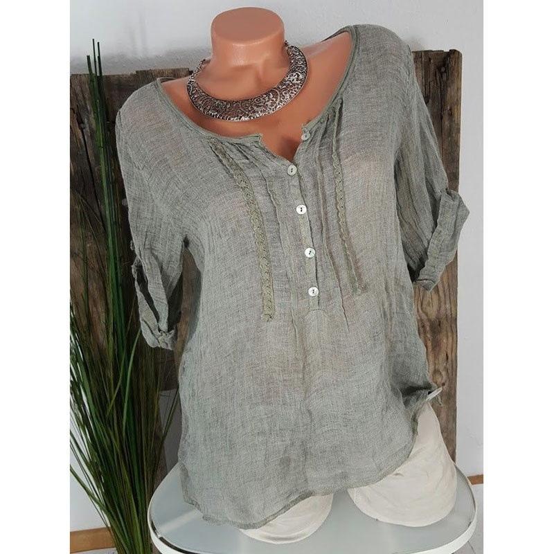 Ruffle Pleat Cuff Sleeve Top-Olive-Theone Apparel