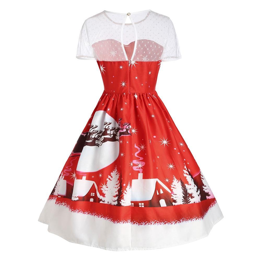 Santa Claus Vintage Christmas Dress