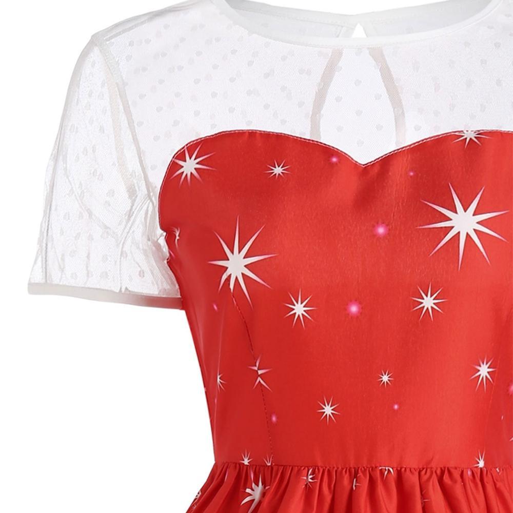 Santa Claus Vintage Christmas Dress