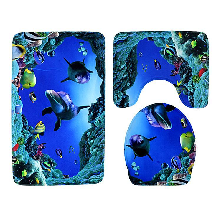 Scenes From Nature Bathroom Rug Set