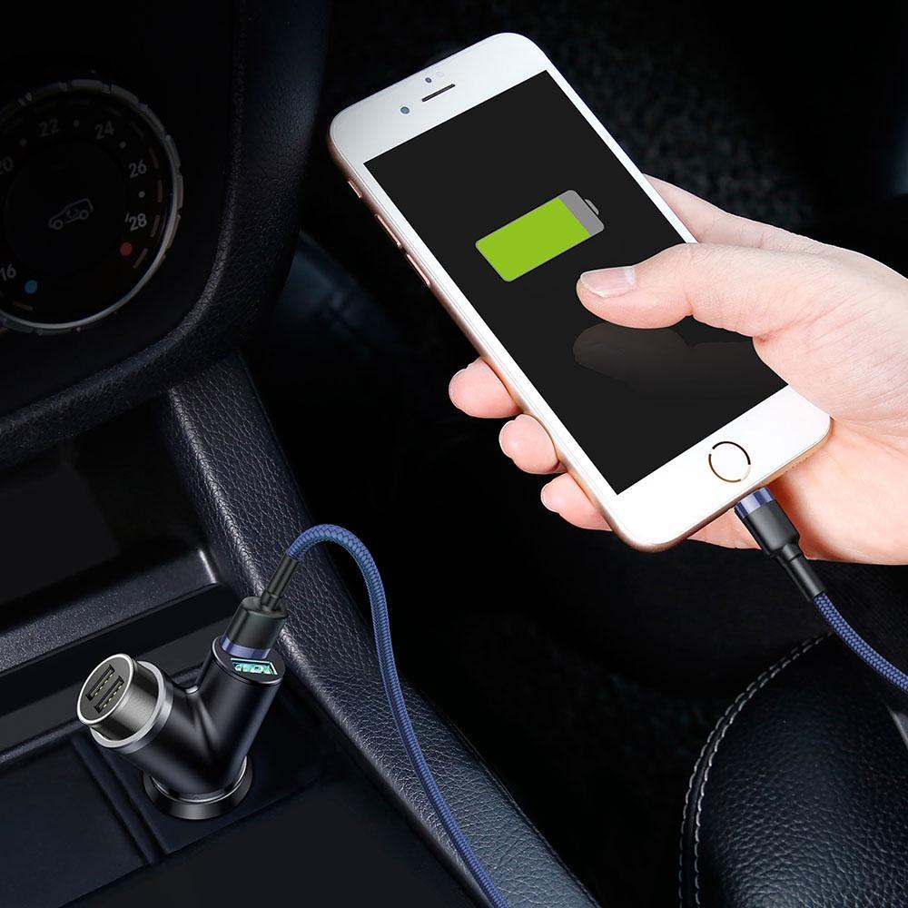 Smartphone Y shaped Dual USB Car Adapter