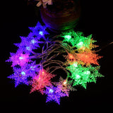 Lampu Natal Bertenaga Baterai Snowflake