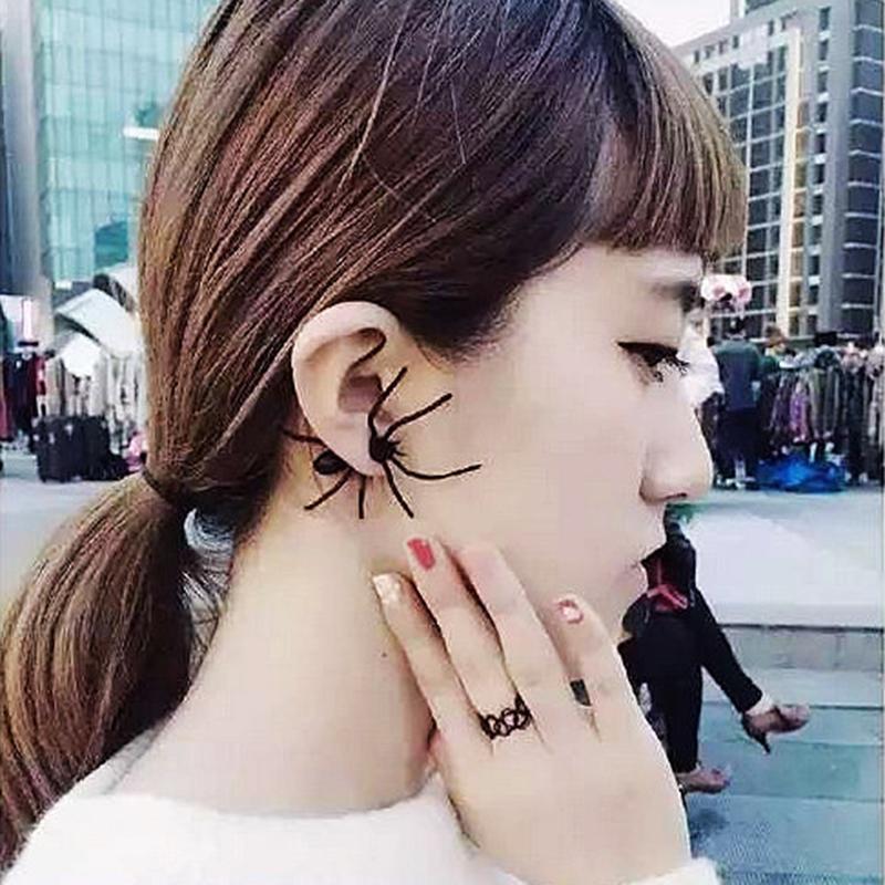 Spooky Spider Front to Back Earrings