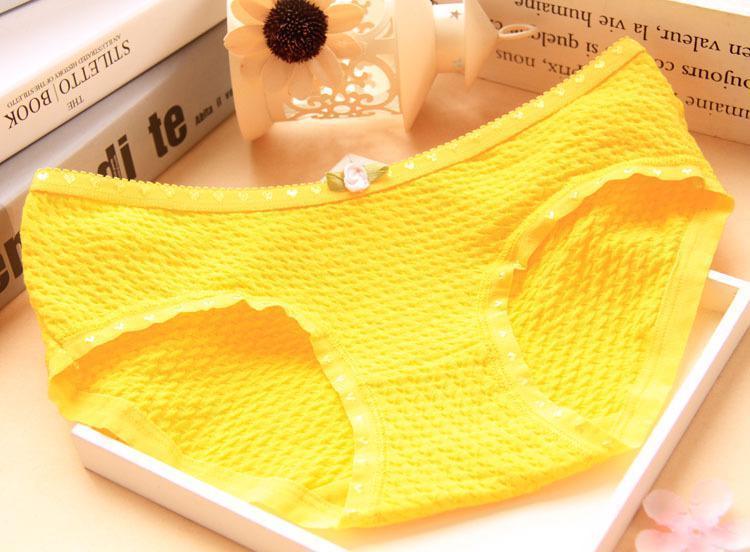 Woven Texture Black Hipster Panty-Yellow-Theone Apparel