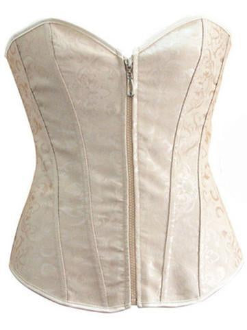 Zippered Full Cup Lingerie Corset - Theone Apparel