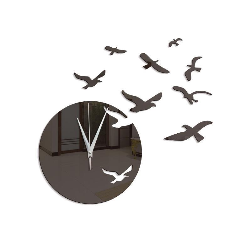 Acrylic Clock and Seagulls Wall Stickers - THEONE APPAREL