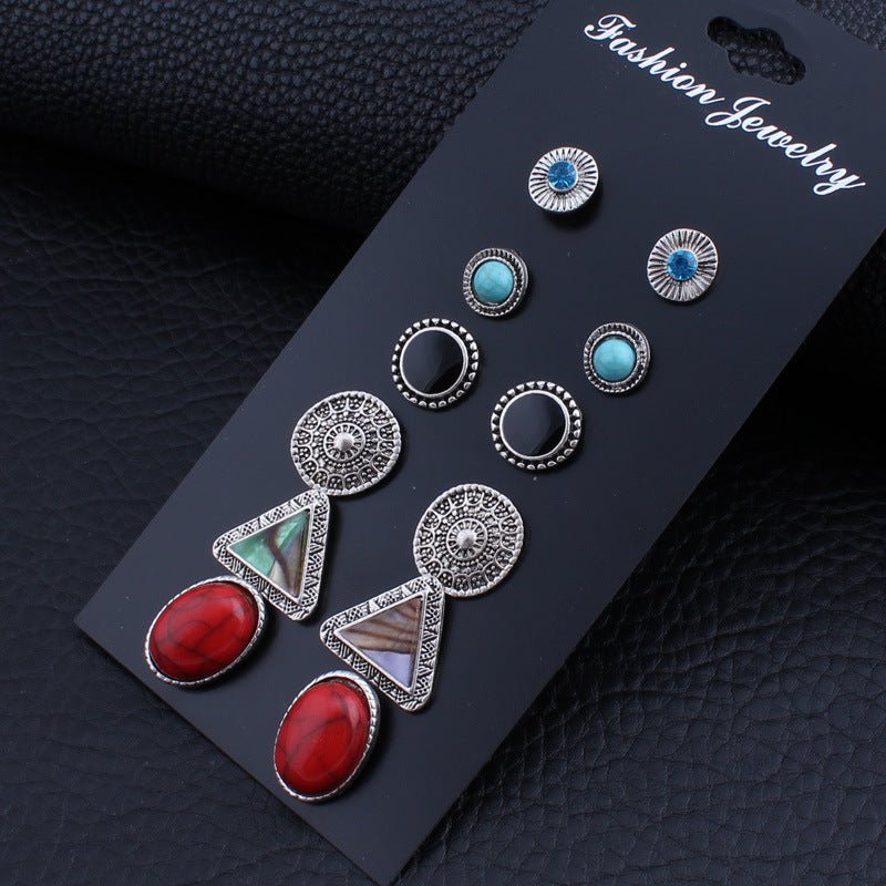 Boho Gemstone Stud Earrings - THEONE APPAREL