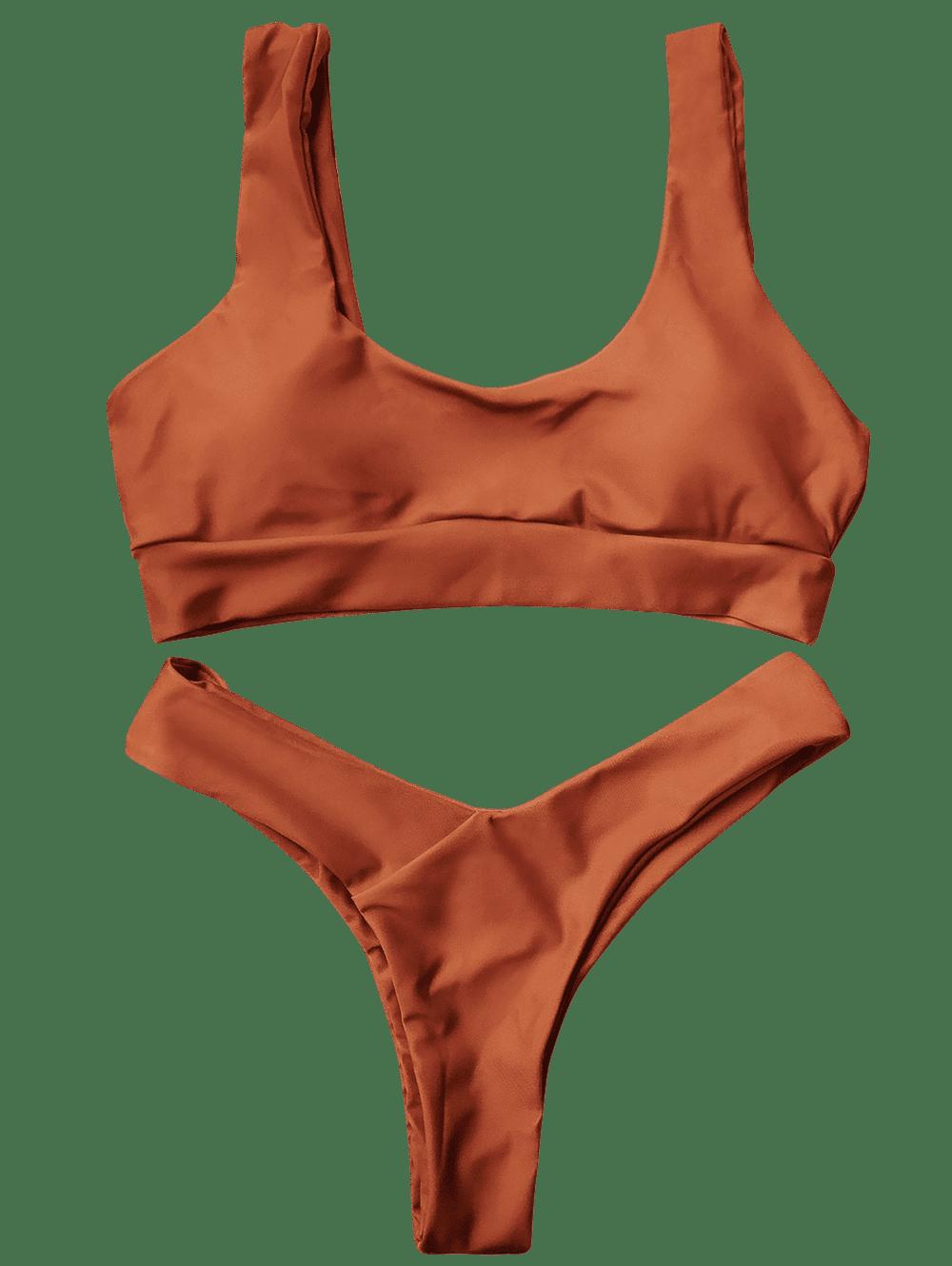 Bralette U Neck Thong Bikini - THEONE APPAREL