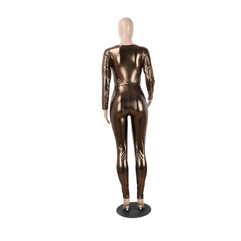 Bronze Beauty Metallic Jumpsuit - THEONE APPAREL