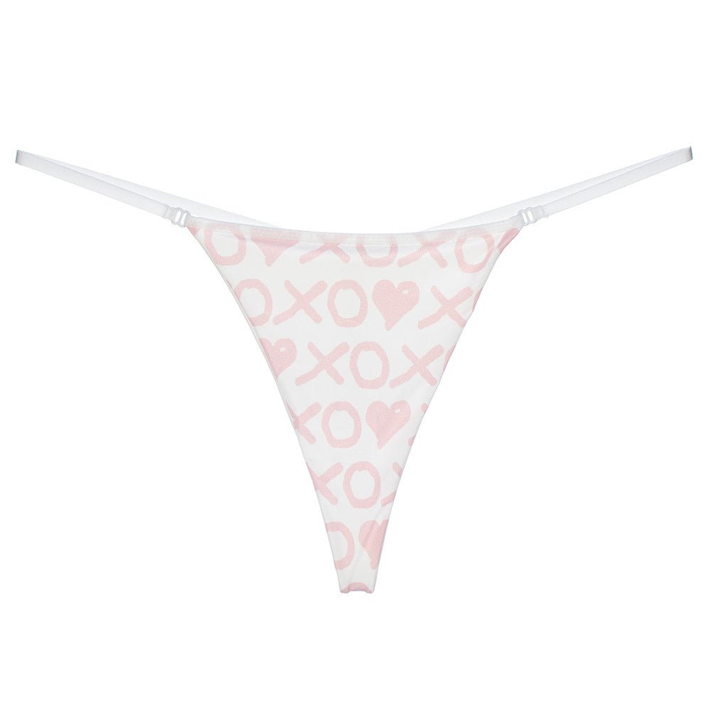 Bum Bling Heart Charm G String - THEONE APPAREL