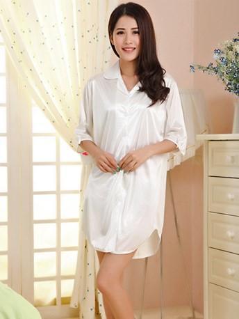 Button Up Tunic Nightie - THEONE APPAREL