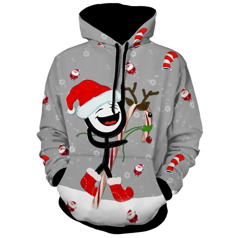 Candy Cane Santa Man Hoodie - THEONE APPAREL